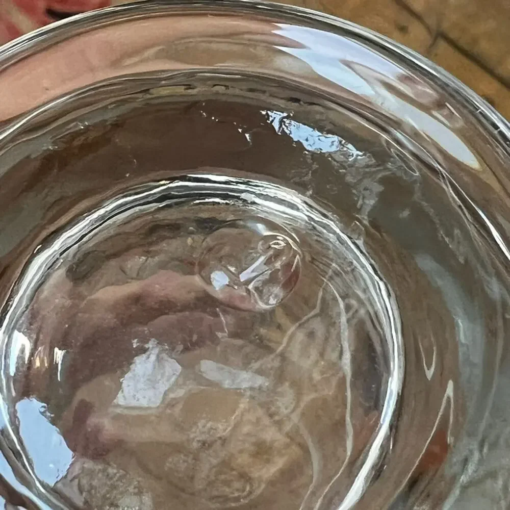 Set of 5 Libbey Hand Painted Desert Rose Style Glasses Tumblers